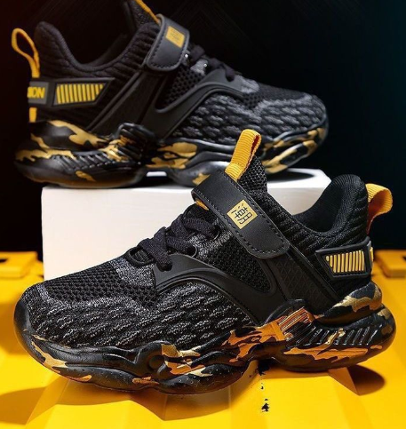 Bouncing Tiger Boys' Athletic Shoes - Breathable Knit Style