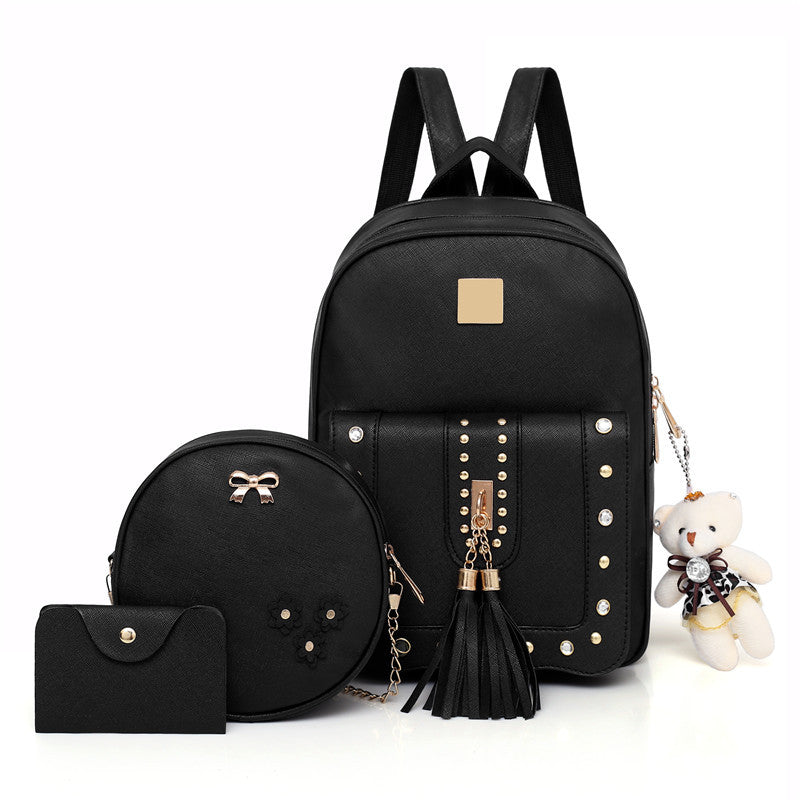 Fringe Studded Korean Style Backpack