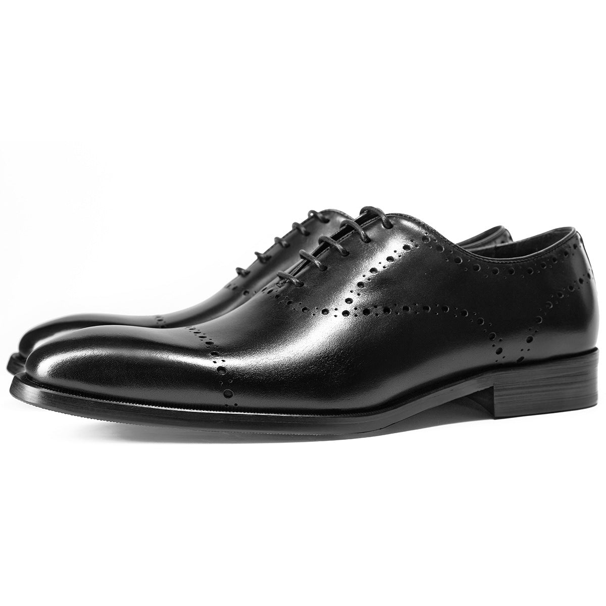 Men's Cowhide Brock Oxford Shoes in British Style