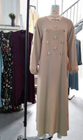 Hand-Sewn Diamond Insert Dress for Ramadan (BA717)