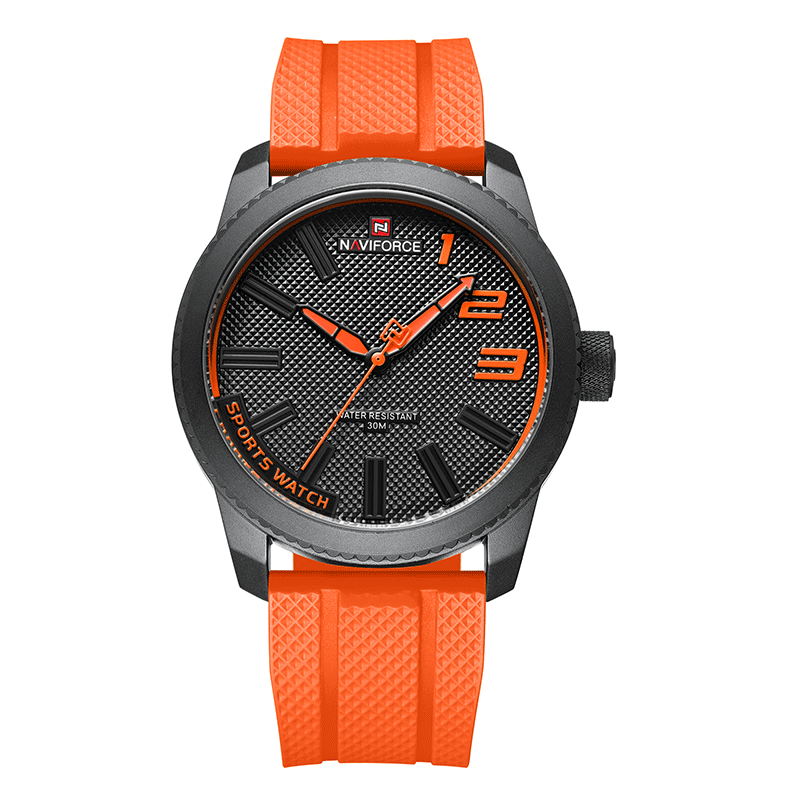 Trendy Junior High School Men's Quartz Silicone Watch