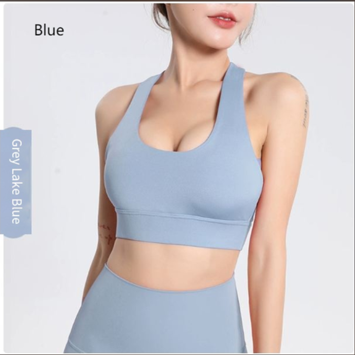New Women's Nylon Sports Bra for Yoga and Fitness