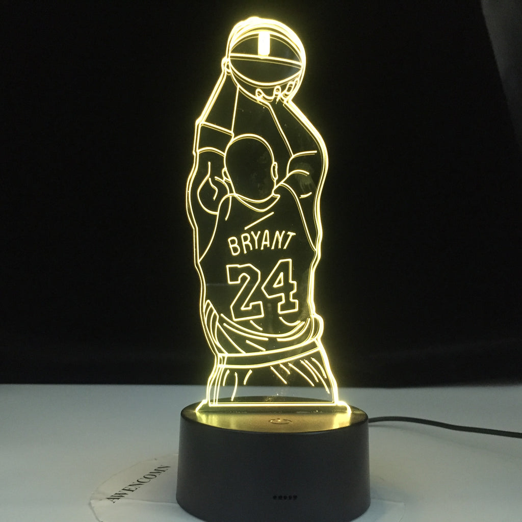 Colorful Touch Remote LED Visual Lamp 3D Night Light