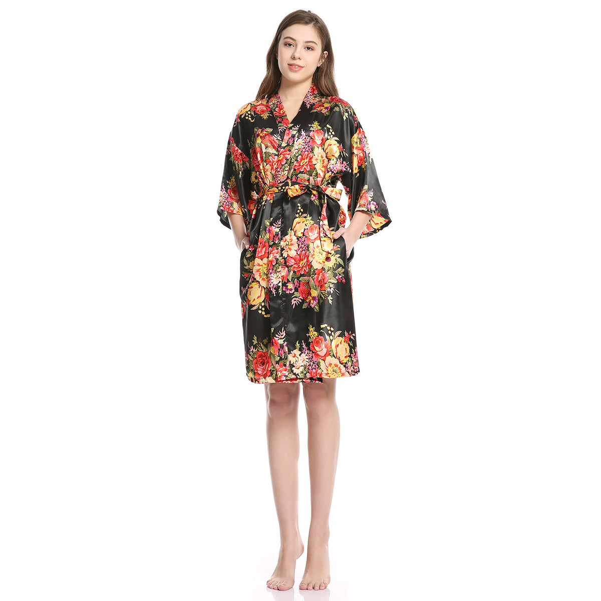 Silk Women's Pajama Robe for Home Wear