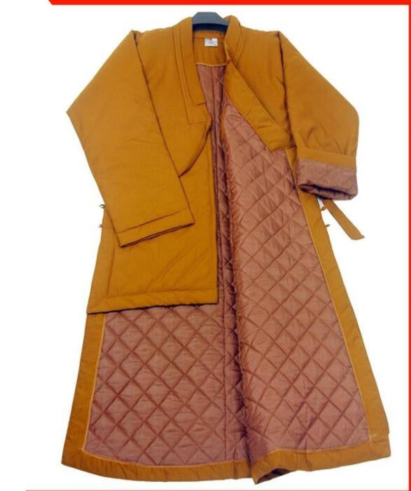 Winter Thickened Monk Robe with Cotton Padding
