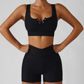 Women's Shockproof Push-Up Sports Bra