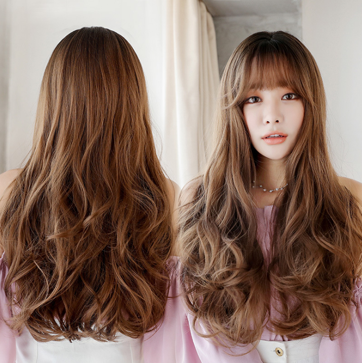 Long Curly Big Wave Fluffy Wig for Women