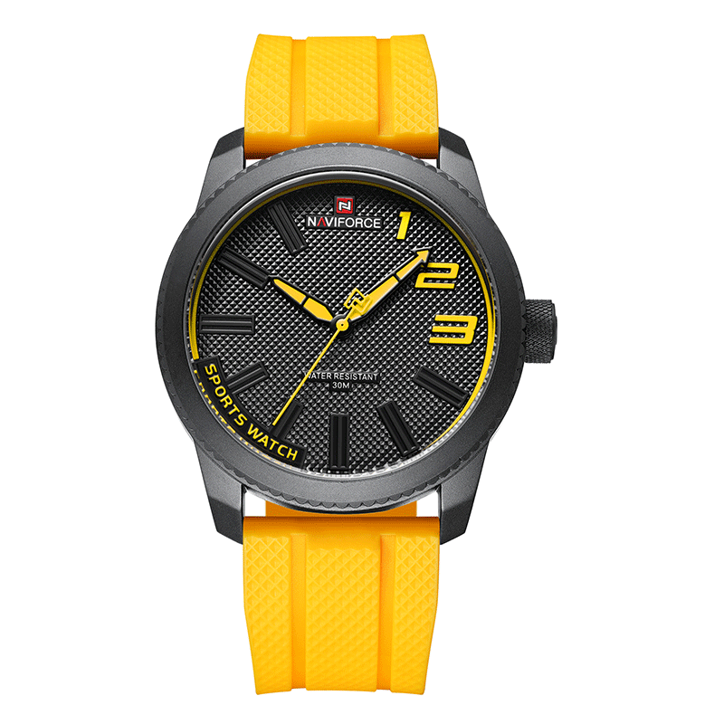 Trendy Junior High School Men's Quartz Silicone Watch