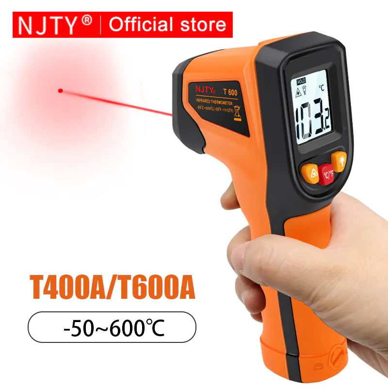 Digital Infrared Thermometer NJTY -50 to 600 ℃ Laser Gun