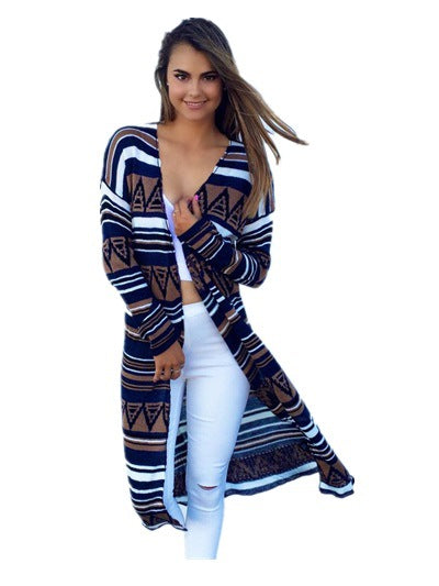 Women's Printed Pattern Cardigan Thin Jacket
