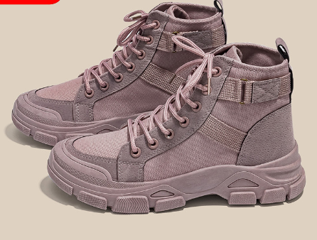 High-Top Canvas Desert Boots for Students