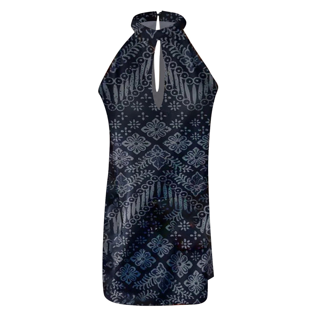 Sexy Halter Sleeveless Summer Mini Dress for Women