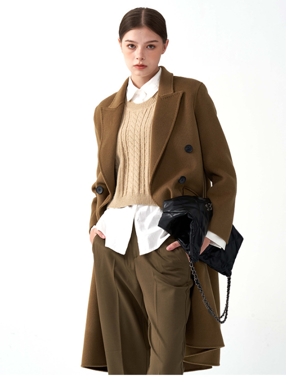 Retro Double Breasted Loose Lapel Jacket