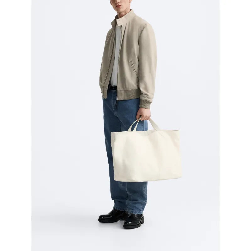 Suede Texture Stand-up Collar Jacket