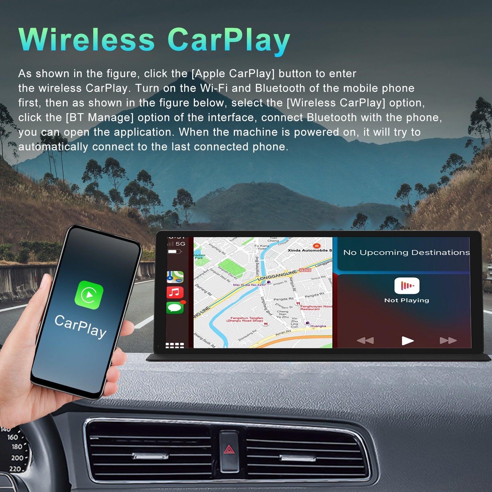 11.3 Inch Center Console Dashcam