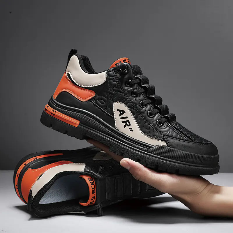 Trendy Men's Thick-Soled Casual Sneakers for Fall 2023