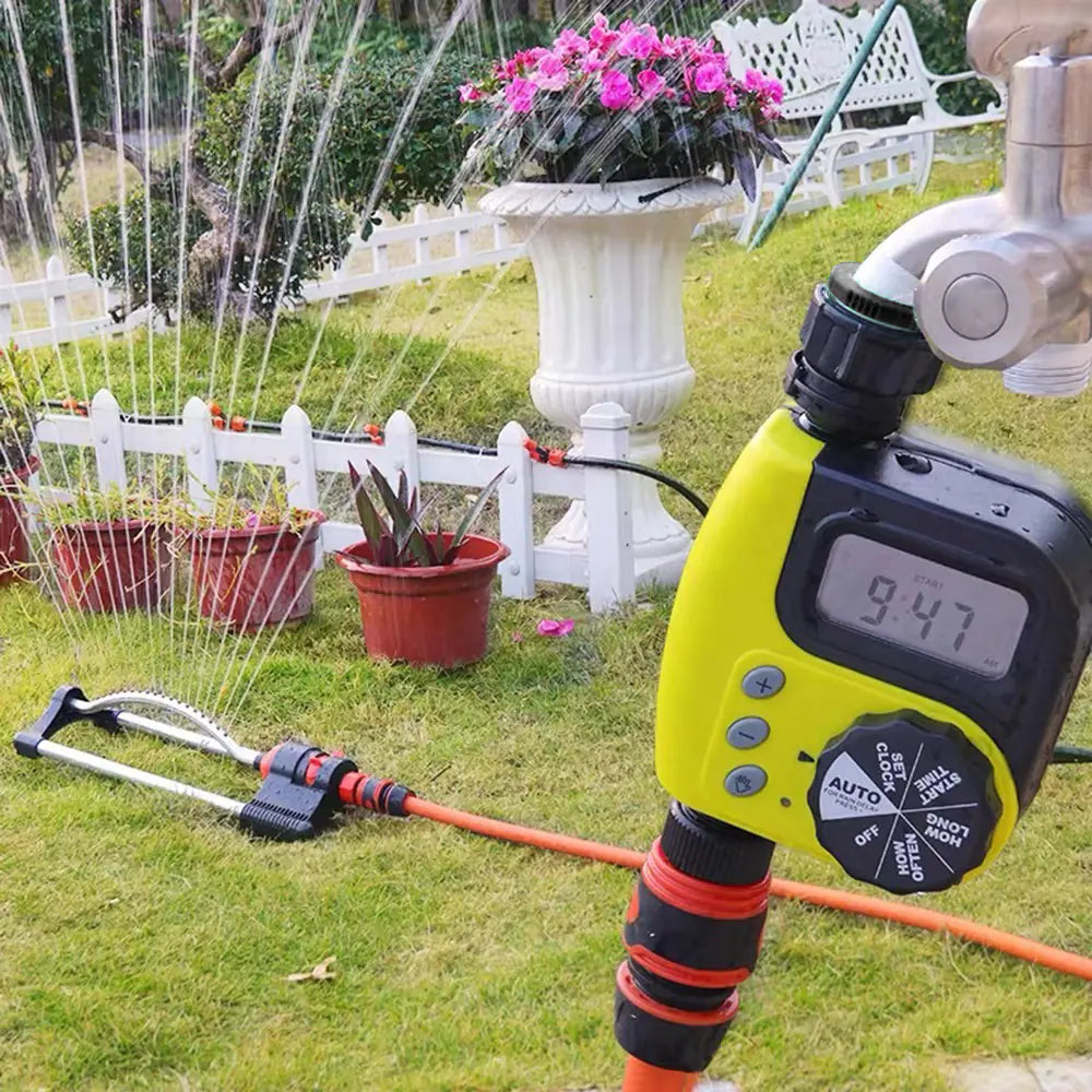 Automatic Garden Watering System with Timer Control