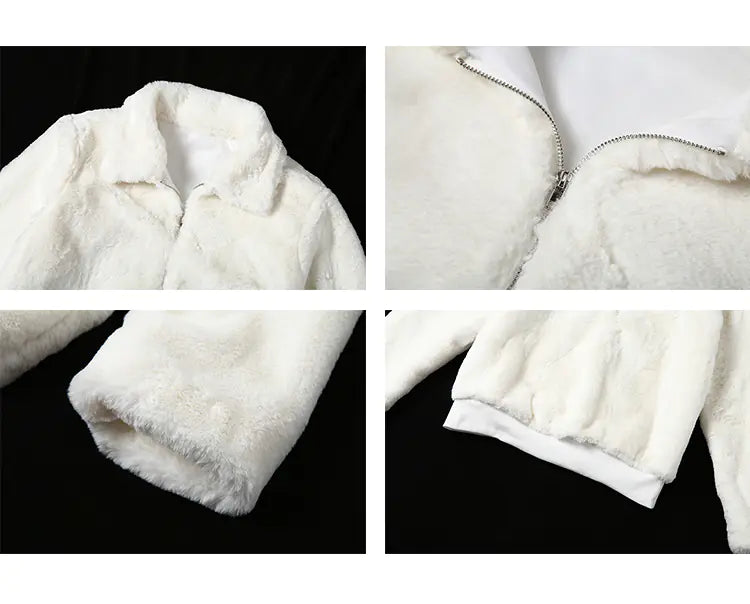 KLIU Cozy Solid Color Winter Fuzzy Oversized Sweater