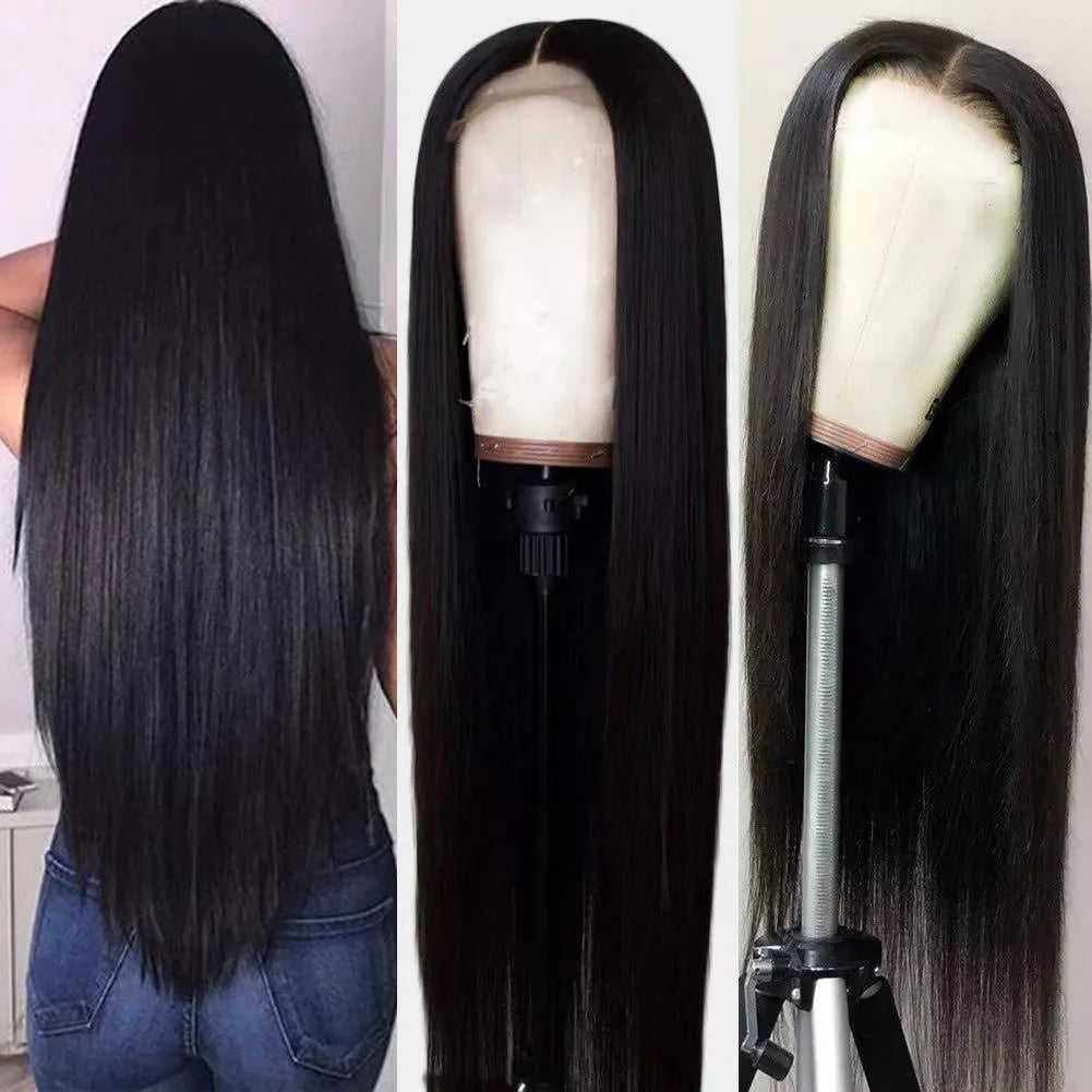 Straight Black Hair Lace Wig