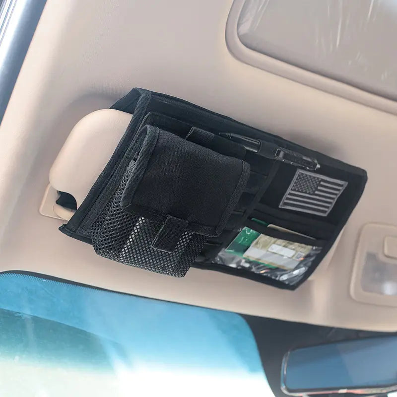 Tactical Vehicle Sun Visor Storage Bag