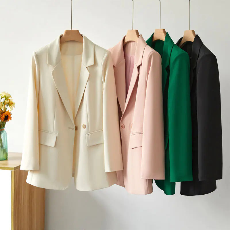 2023 Women's Loose Fit Korean Style Blazer Jacket