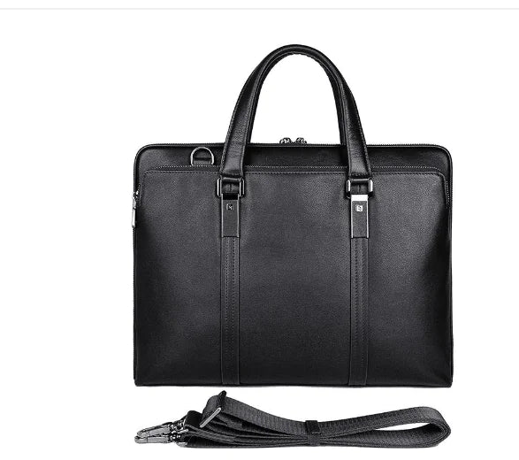 Gentleman Style Leather Business Briefcase Handbag