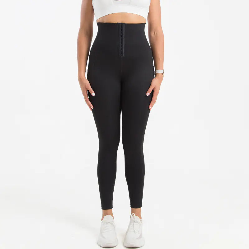High Waist Plus Size Yoga Pants with Pockets