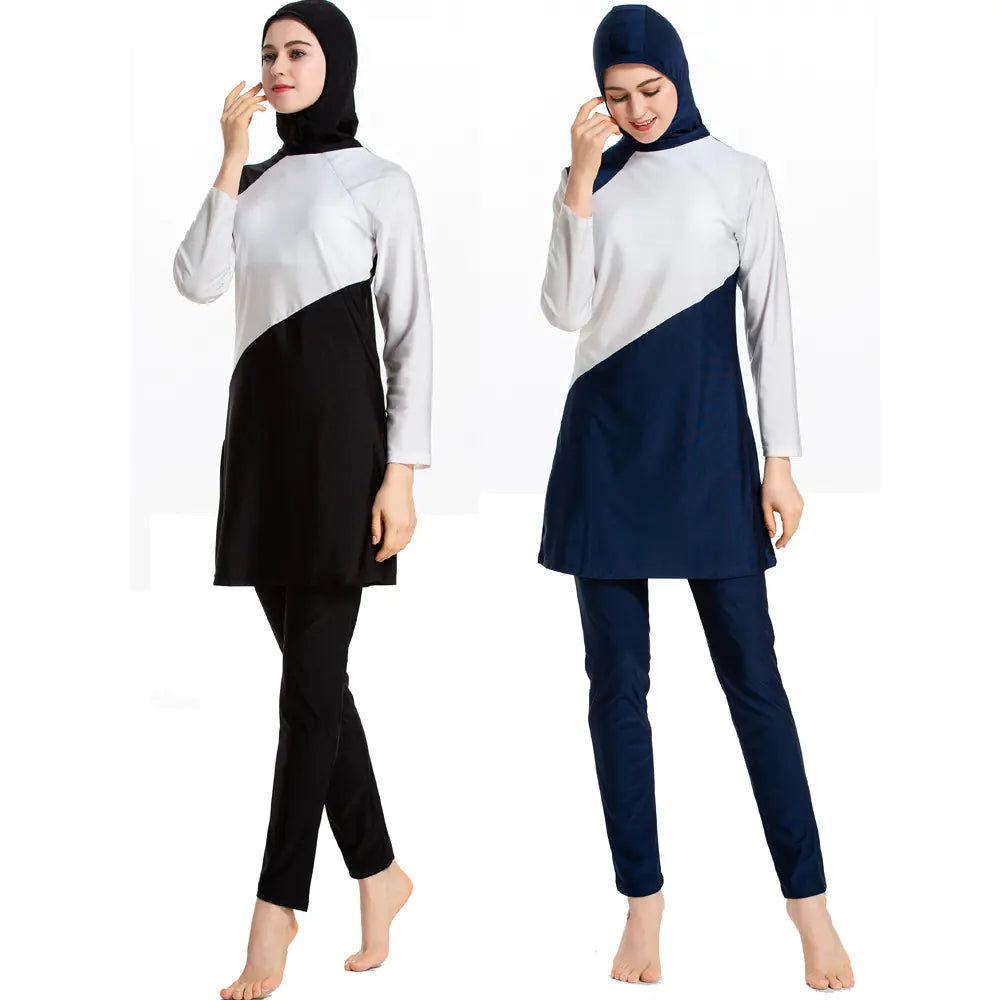 2019 Women's Conservative Swimsuit Three-Piece Set