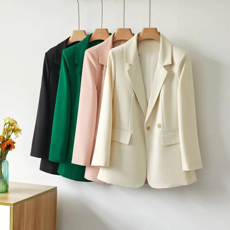 2023 Women's Loose Fit Korean Style Blazer Jacket