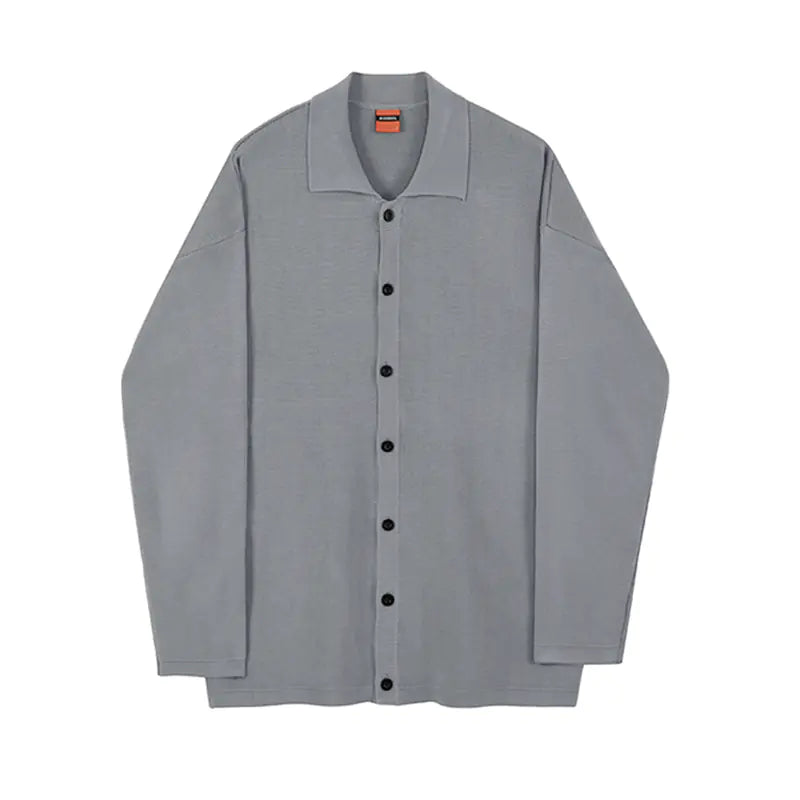 MYQ Men's Fall Knit Cardigan - Loose Polo Sweater