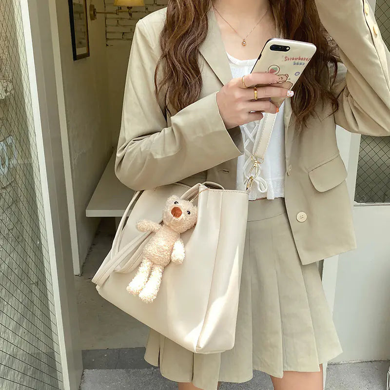 Trendy Women's Tote Bag - Large Capacity Shoulder Bag