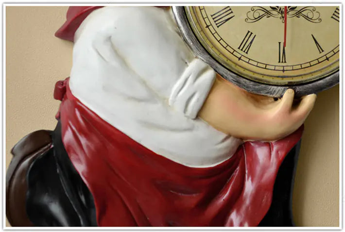 3D Chef Wall Clock - Creative Kitchen Decor