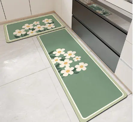 Modern Minimalist Absorbent Kitchen Mat for Home Use