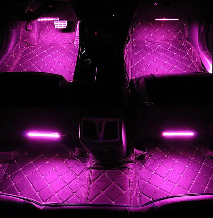 Remote RGB Colorful Indoor Foot Lamp & LED Car Atmosphere Light