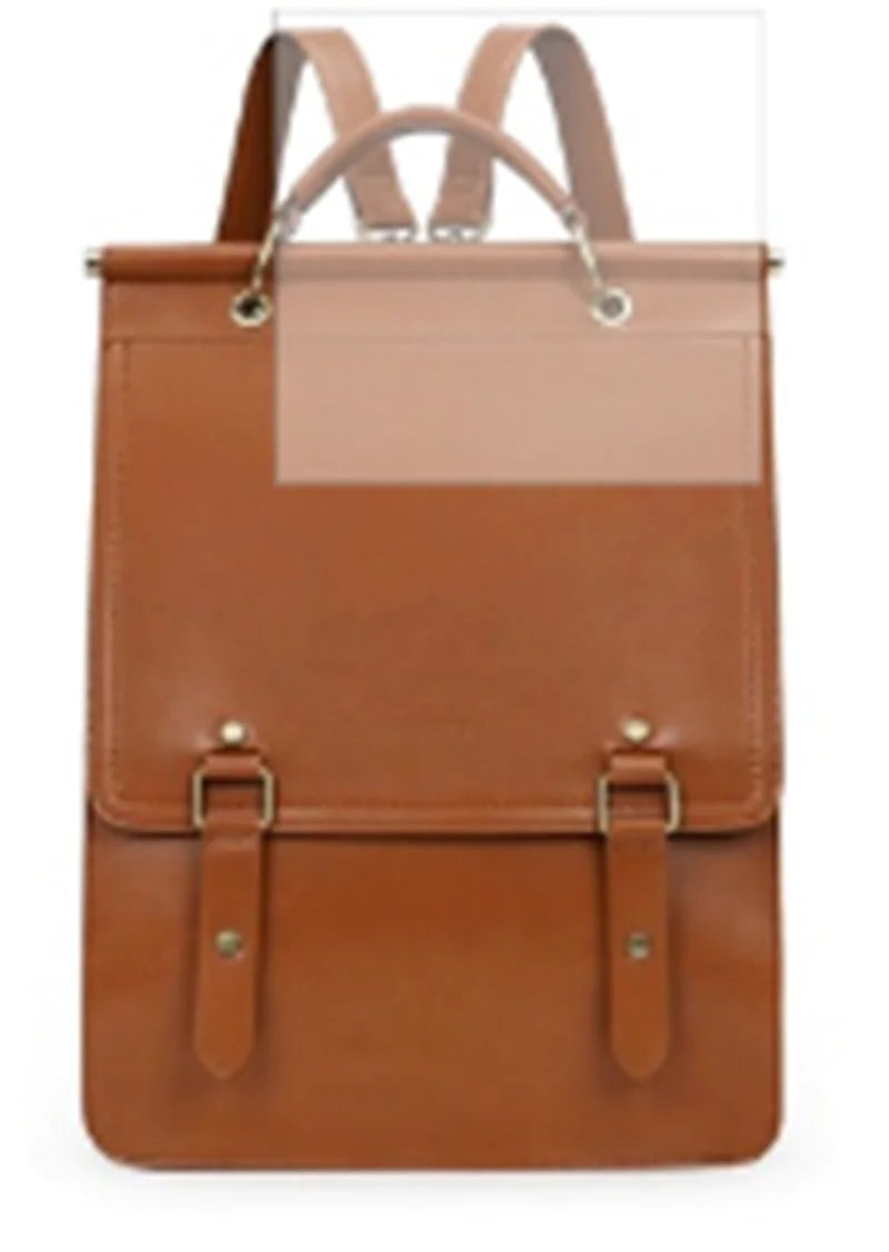 Glossy Leather Fashion Backpack
