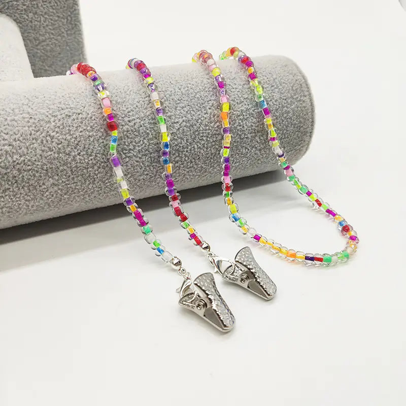 Colorful Beaded Sunglasses Chain for Women