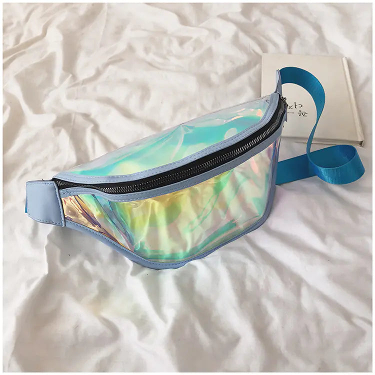 Fashionable Laser Colorful Waist Bag for Casual Sports