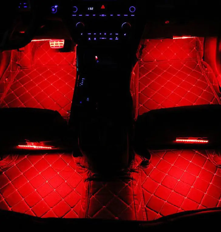 Remote RGB Colorful Indoor Foot Lamp & LED Car Atmosphere Light