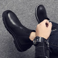 Men's High Top Leather Chelsea Boots for Work