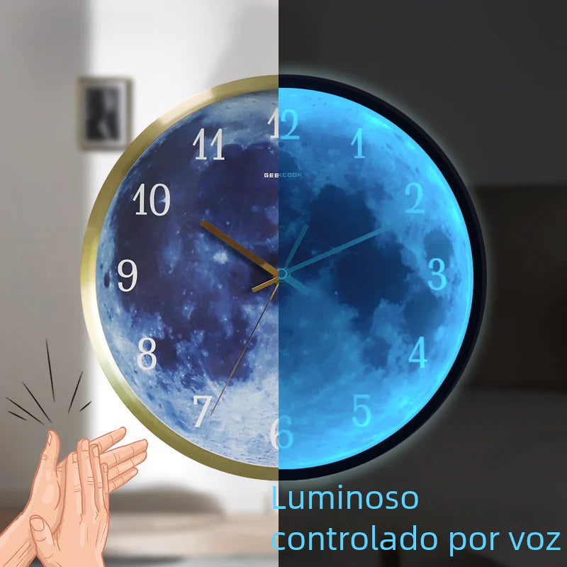 GeekCook Starry Blue Moon LED Sound Control Clock
