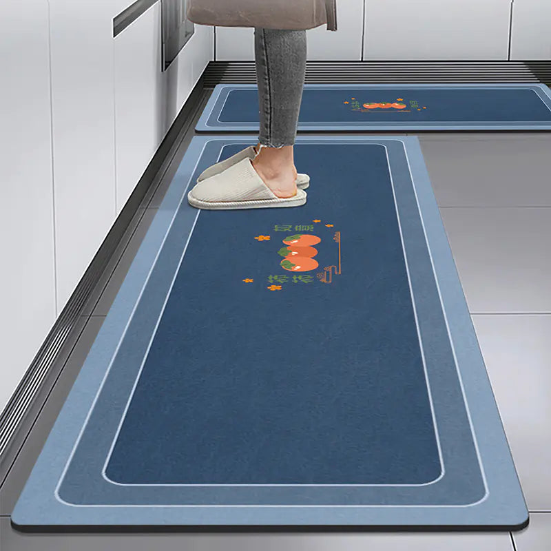 Modern Minimalist Absorbent Kitchen Mat for Home Use