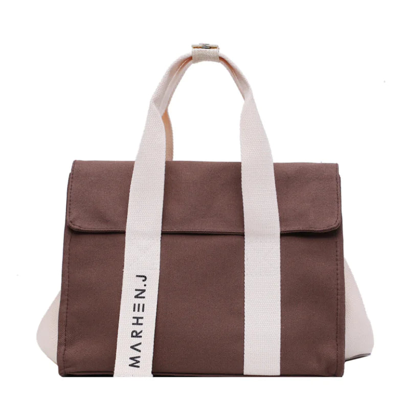 Trendy Large Capacity Canvas Tote Bag for Women