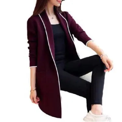 Women's Fleece Cardigan Coat for Spring Autumn Winter