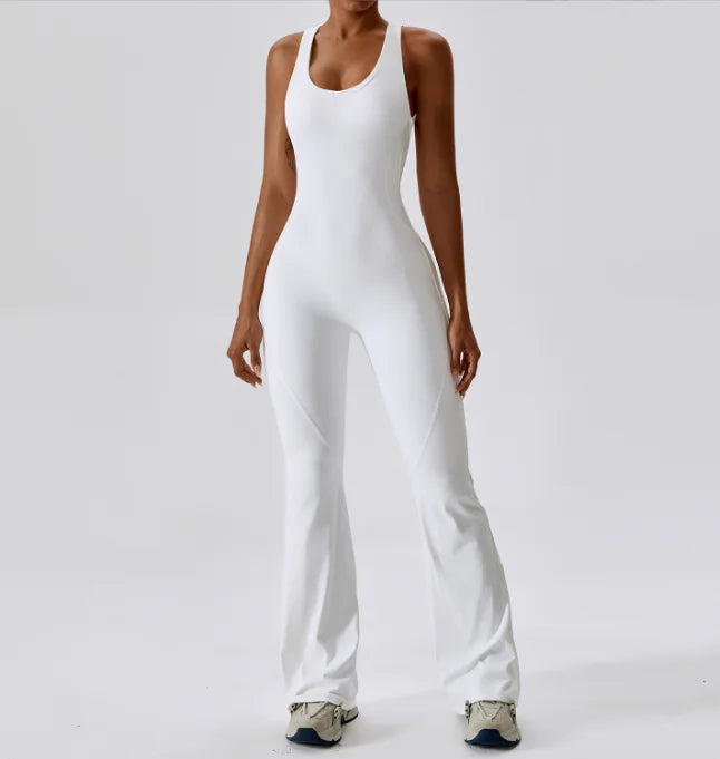 WISRUNING Women's Hollow Out Yoga Jumpsuit & Tights