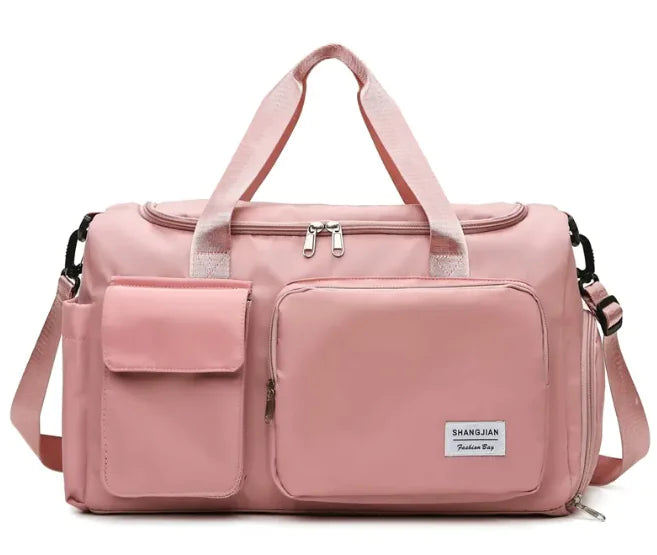 Large Capacity Dry & Wet Separation Travel Bag with Shoe Compartment
