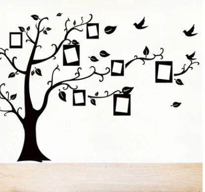 Removable Black Memory Tree Photo Wall Sticker
