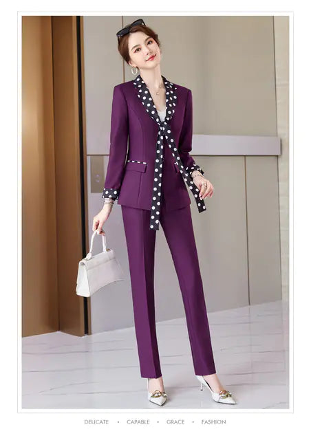 High Quality Red Formal Suit for Women Business Attire