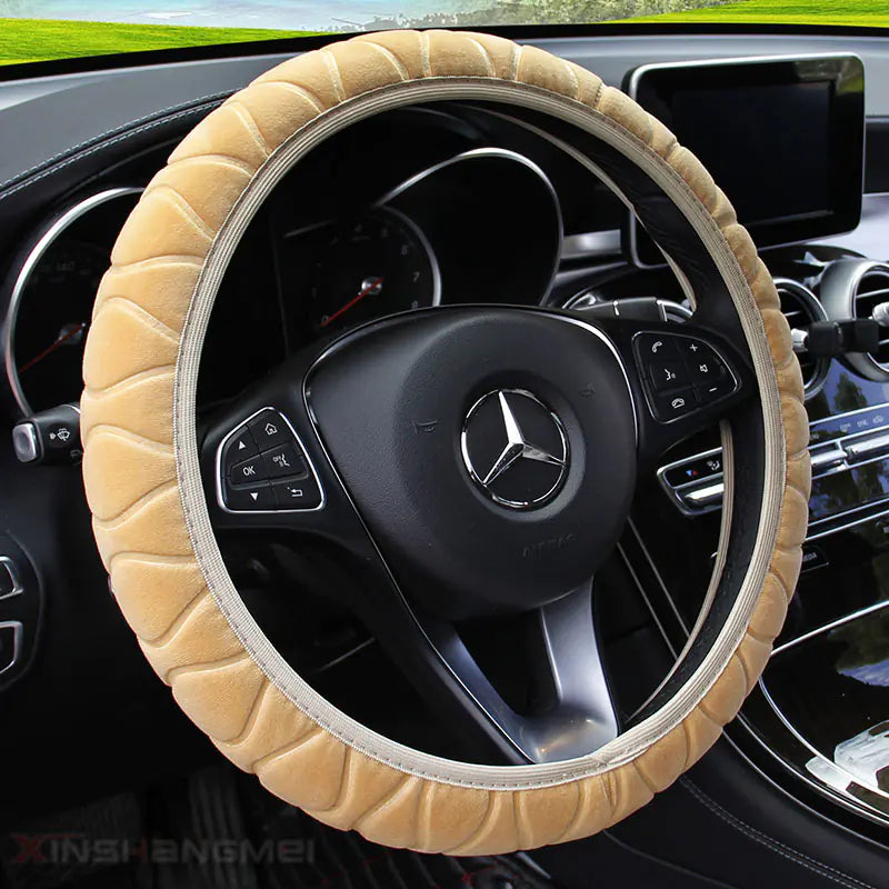 Plush Steering Wheel Cover for Cars