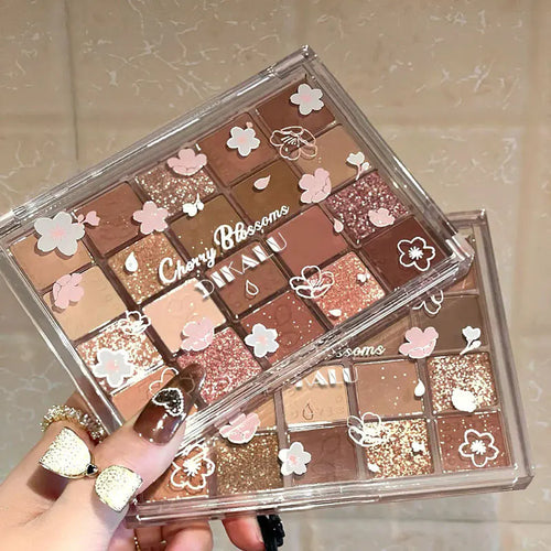 Dikalu Sakura Dance 20-Color Glitter Eyeshadow Palette