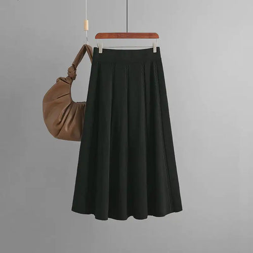 Mid-length Knitting Skirt for Autumn and Winter